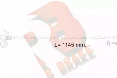 R BRAKE 610607rb -  Сигнализатор, износ тормозных колодок
